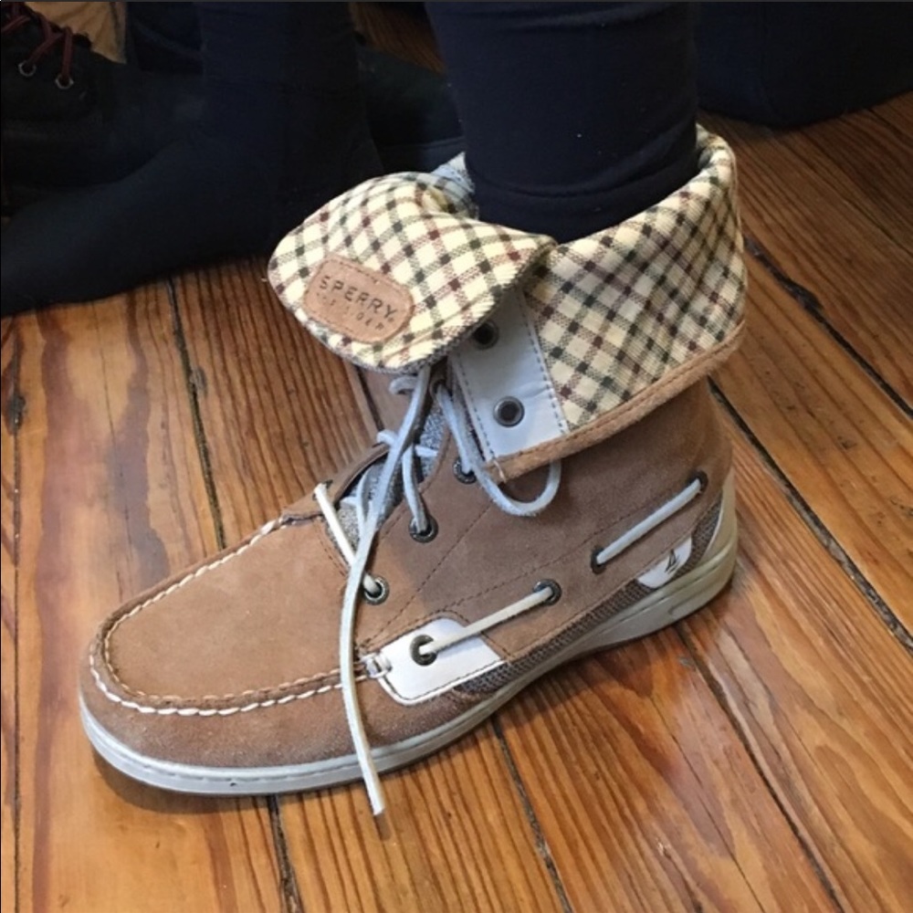 Suede Sperry boots